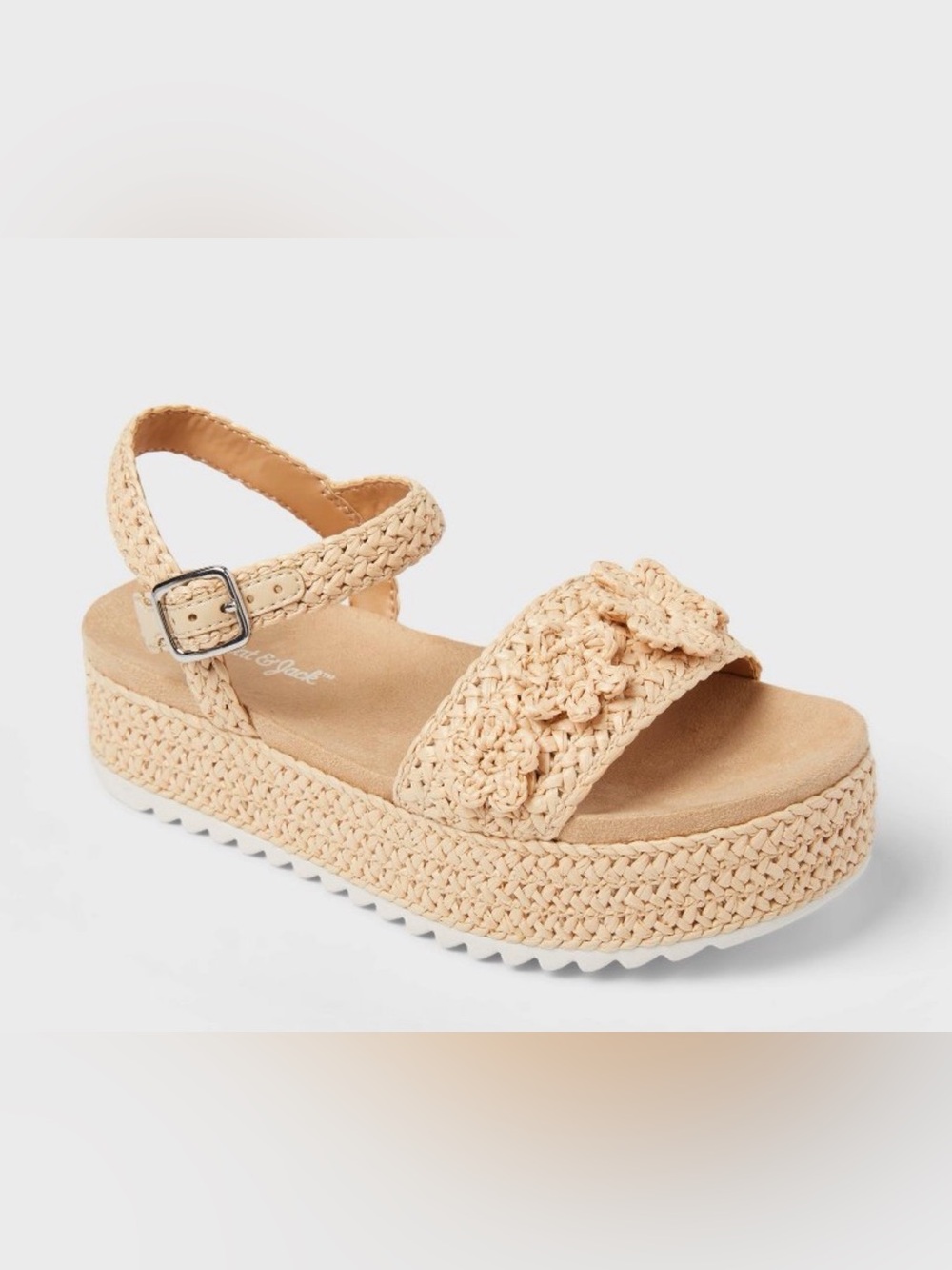 Cat & Jack Lindsey Espadrille Platform Sandals - Youth 3 - NWT